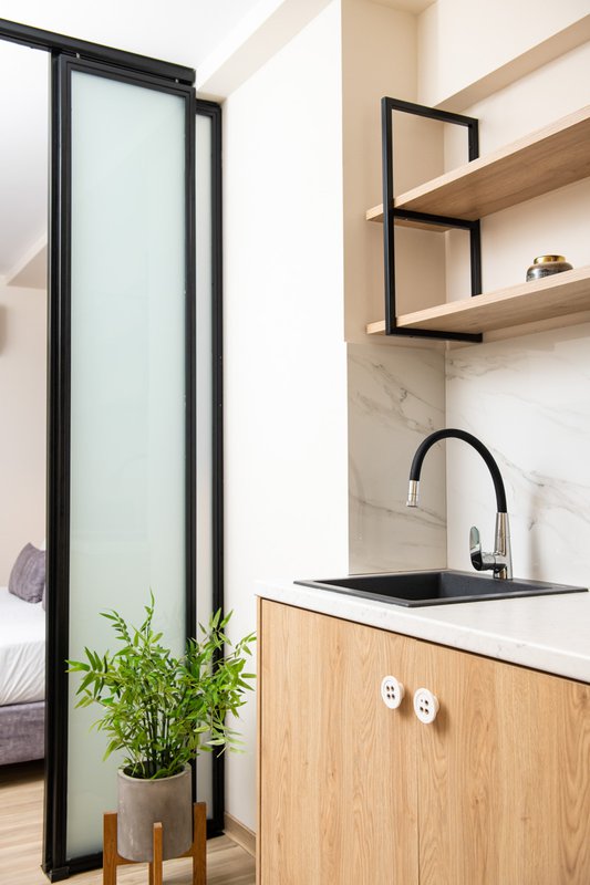 Enattica Suites, πλήρως εξοπλισμένο άνετο δωμάτιο με κουζίνα