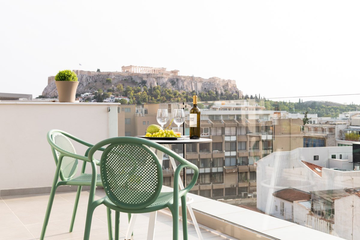 Enattica Suites, room balcony view